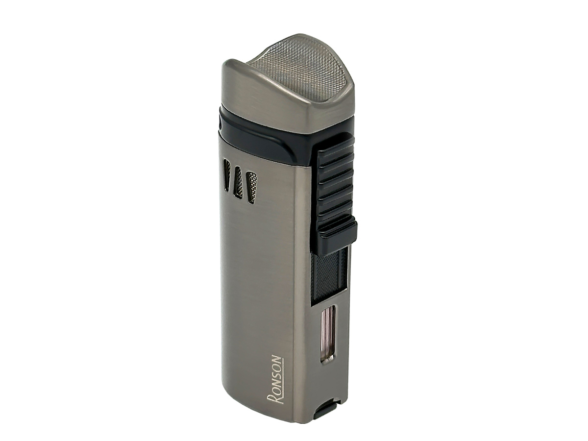 Ronson Jet-Flame Cigar Lighter Mistral Gun Metal