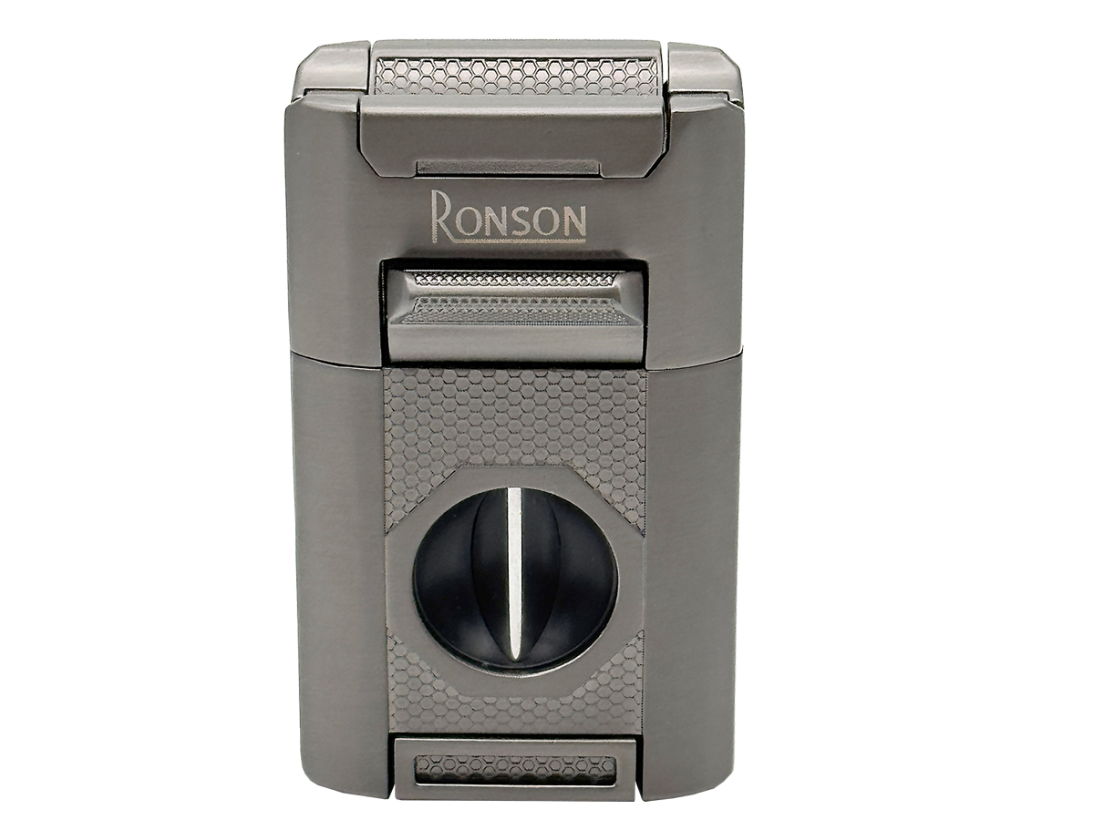 Ronson Giant Cigar 4er Jetflame gun satin