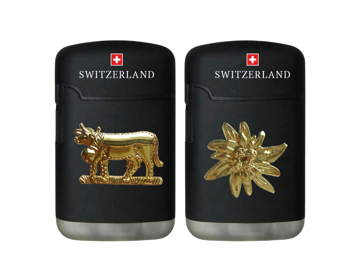 Easy Torch 8 Rubber Black Switzerland Gold Pin