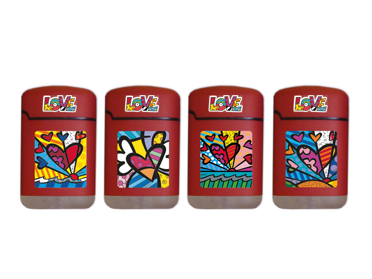 Easy Torch 8 Rubber 3D Britto Love rot