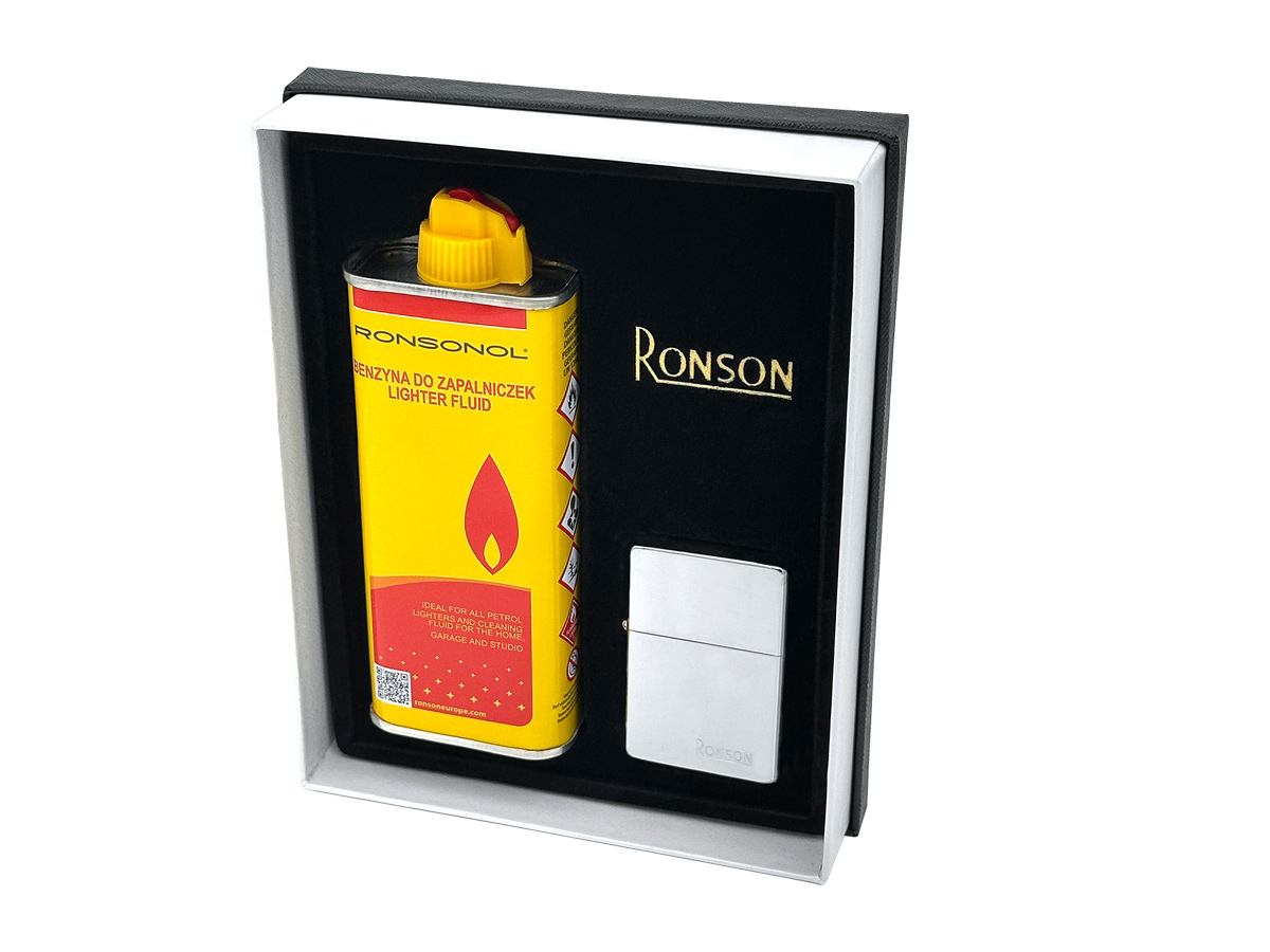 Ronson Gift Set Fluid + Lighter Aurora Shiny