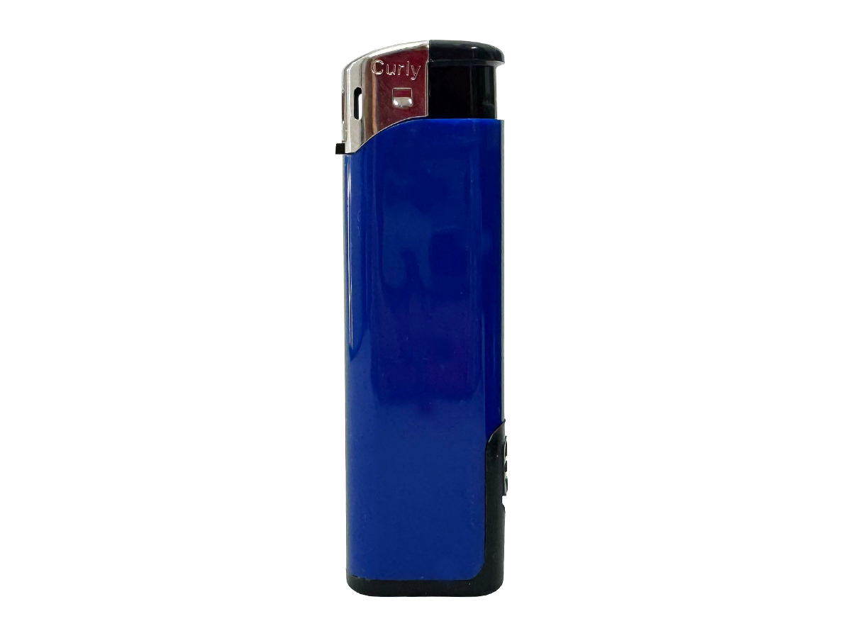 Curly LED Elektronik solid blau